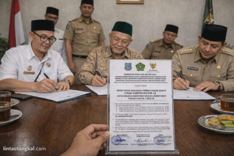 Bupati Tanjab Barat Pimpin Aksi Zakat, Peduli untuk Kesejahteraan Umat