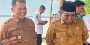 BUPATI ANWAR SADAT TINJAU DERMAGA RUSAK, PASTIKAN KESELAMATAN WARGA  TERJAMIN